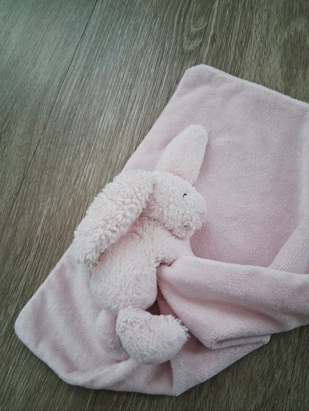 Jellycat Bashful Pink Bunny Soother Baby Lovey Security Blanket Plush